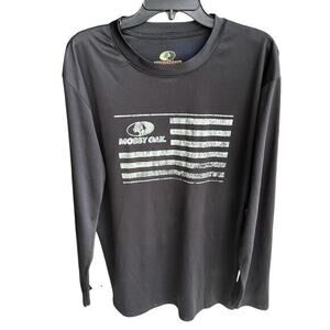 MOSSY OAK black flag patriotic sportsman hunting fishing dri fit sz XL